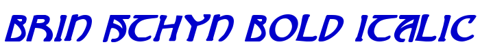 Brin Athyn Bold Italic الخط